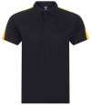 LV291 Finden + Hales Team Polo Shirt Black / Gold colour image